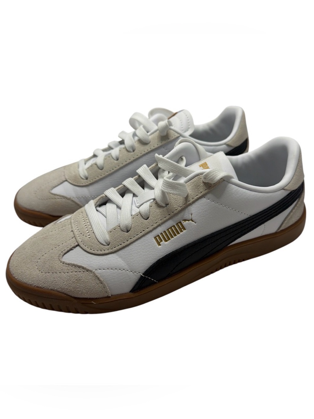 PUMA Club 5V5 Lace Up Women's Size 8 White Sneakers Casual Shoes 398670-02
